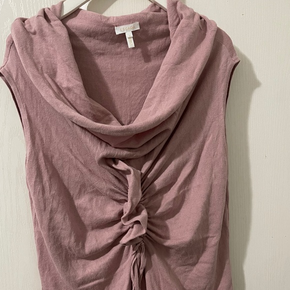 Escada Tops - Escada Pink Sleeveless Ruched Blouse